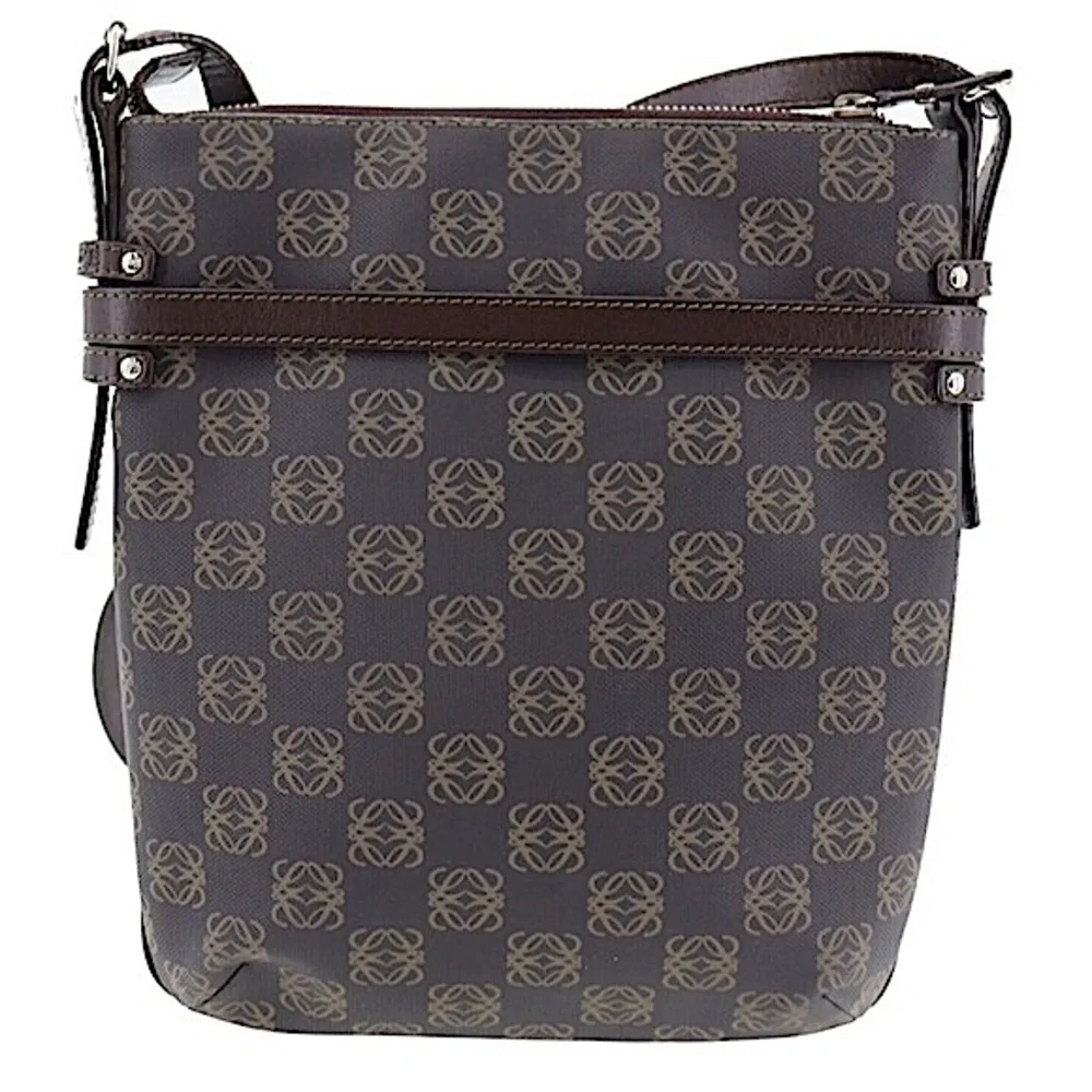 LOEWE Anagram Crossbody Messenger Bag with Removable Matching Pouch On Front